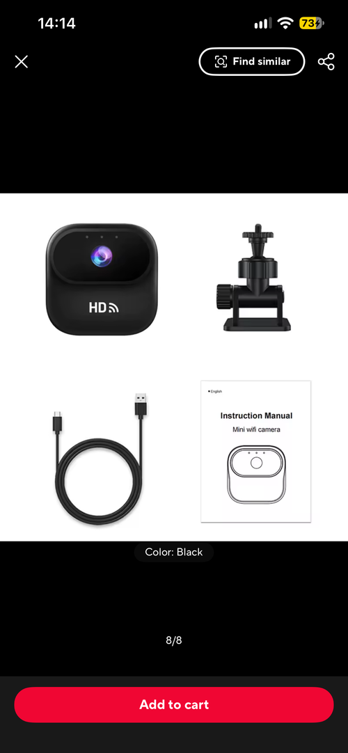WiFi HD Surveillance Security Camera With Hotspot