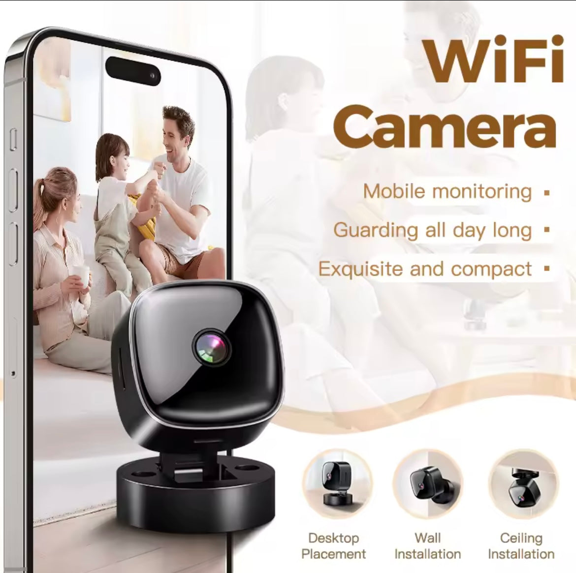 WiFi Mini HD Surveillance Security Camera With Built In Hotspot